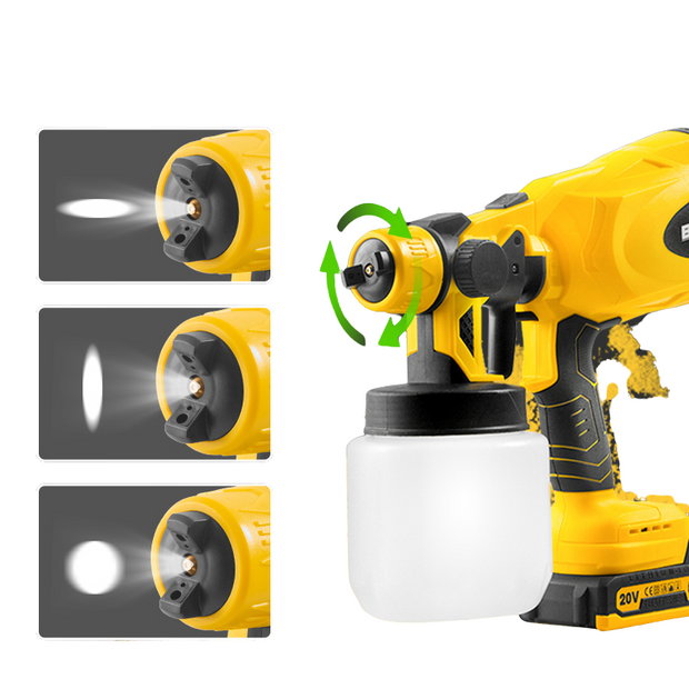 Pulvérisateur électrique doté d'un moteur sans balai et conçu pour être compatible avec les batteries Dewalt 18V et 20V Max, cet outil innovant vous offre la liberté de pulvériser où que vous soyez.